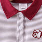 Premium Maroon Georgia stripe bulldog embroidery pants set