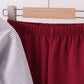 Premium Maroon Georgia stripe bulldog embroidery pants set