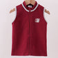 Premium Maroon Georgia bulldog embroidery vest