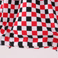 Checkered Georgia dog applique ruffle bubble