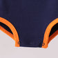 Premium Navy Auburn tiger applique bubble