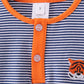 Premium Blue Auburn stripe tiger top