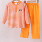 Premium Orange Tennessee puppy stripe pants set