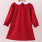 Premium Maroon Alabama elephant applique dress