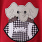 Premium Maroon Alabama elephant football applique bubble
