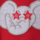 Maroon elephant Alabama football applique bubble