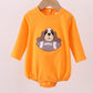 Premium Orange Tennessee puppy football applique bubble