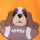 Premium Orange Tennessee puppy football applique bubble