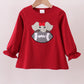 Premium Maroon Alabama elephant football applique top