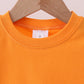 Premium Orange Tennessee puppy embroidery top