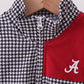 Premium Maroon Alabama embroidery gingham top
