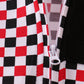 Checkered Georgia half zipper pullover top