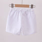 Premium White drawstring shorts