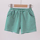 Premium Green&white stripe shorts