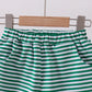 Premium Green&white stripe shorts
