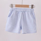 Premium Blue&white stripe shorts