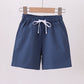 Slate blue pocket performance shorts