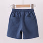 Slate blue pocket performance shorts