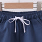 Slate blue pocket performance shorts