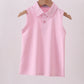 Pink everyday Knit Collared Tank