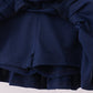 Blue pleated skort