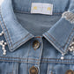 Blue pearl denim jacket