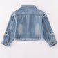 Blue pearl denim jacket