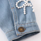 Blue pearl denim jacket