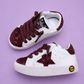 Maroon sparkle toe