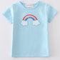 Premium blue rainbow boy top