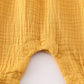 Premium Yellow muslin bow bubble