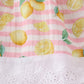Premium Pink muslin stripe lemon baby set