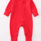 Premium Red zip boy pajama romper