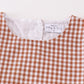 Premium Caramel gingham girl ruffle set