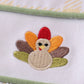 Premium Green turkey embroidery plaid girl set