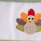 Premium Green turkey embroidery plaid girl bubble