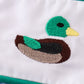 Premium Blue duck embroidery boy gingham bubble