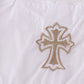 Premium cross embroidery  romper