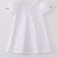 Premium cross embroidery dress