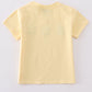 Premium Mustard bunny egg embroidery top