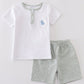 Premium White bunny embroidery set