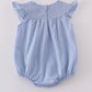 Premium blue cross embroidery bubble