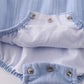 Premium blue cross embroidery bubble