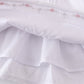 Premium white floral embroidery bloomer set