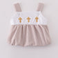 Premium brown cross embroidery bubble