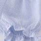 Premium Blue sailboat embroidery bloomer set