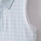 Blue active gingham dress set