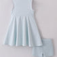 Blue active gingham dress set