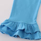 Blue princess pumpkin ruffle set
