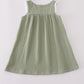 Premium sage ruffle dress